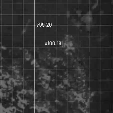 Finding the target position on the in-game map